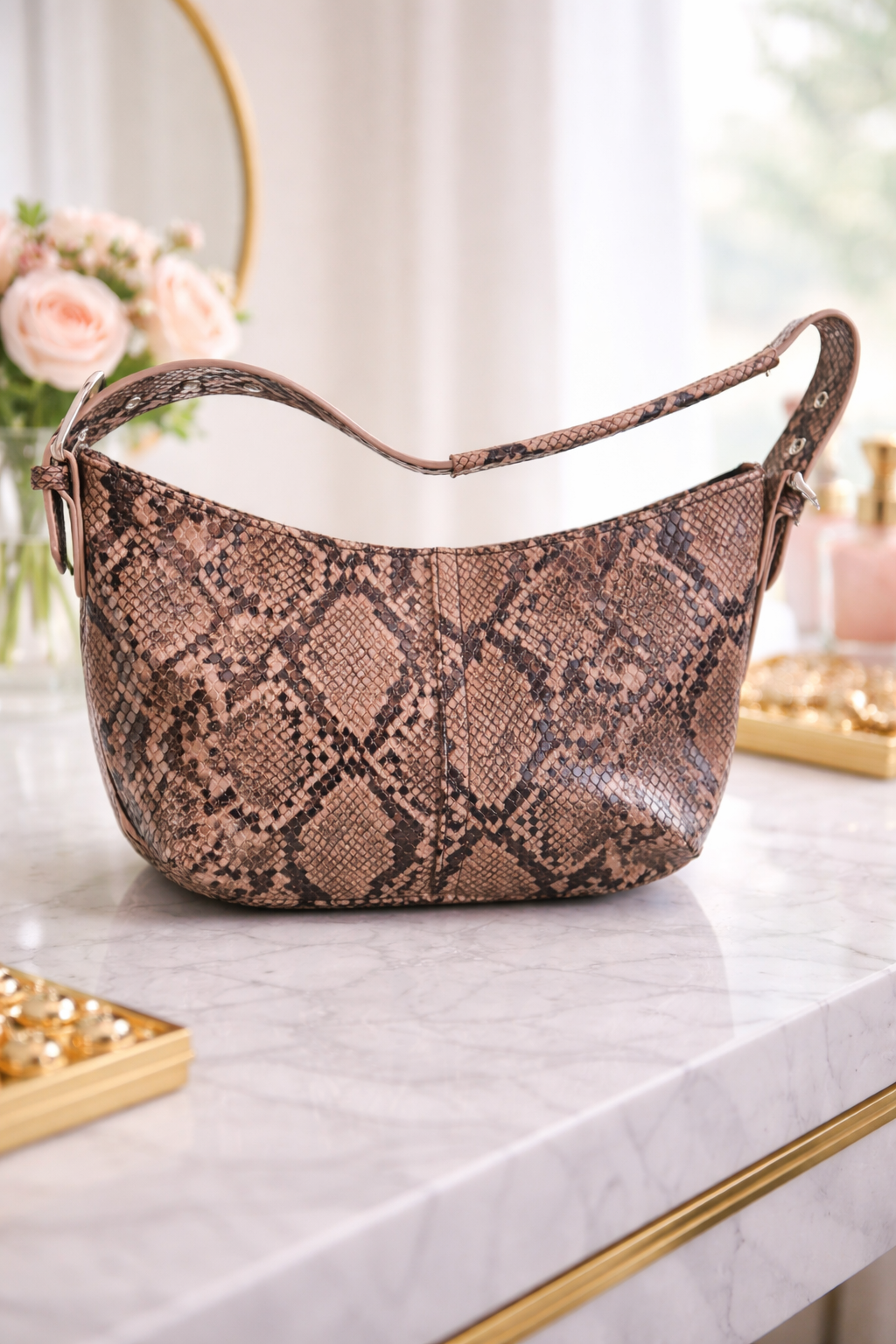 Animal print handbag