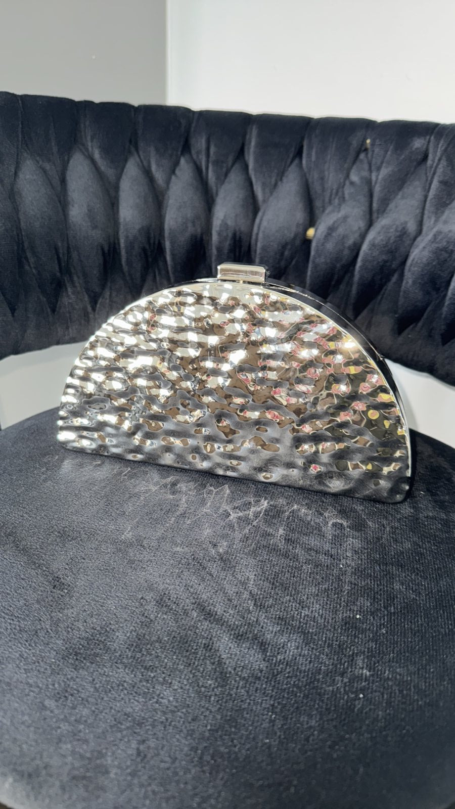 Halfmoon clutch bag