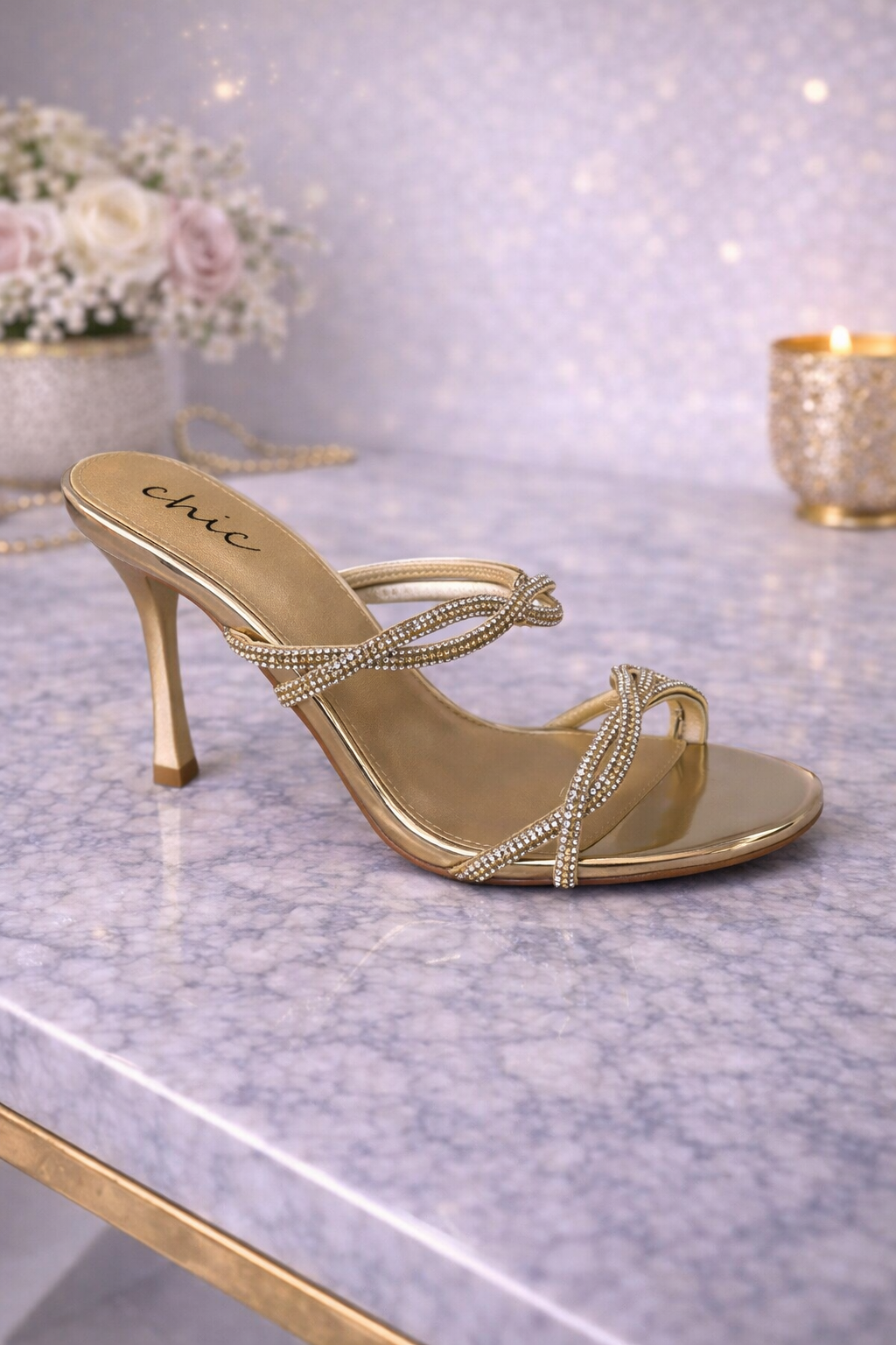 Mid Heel Sandal