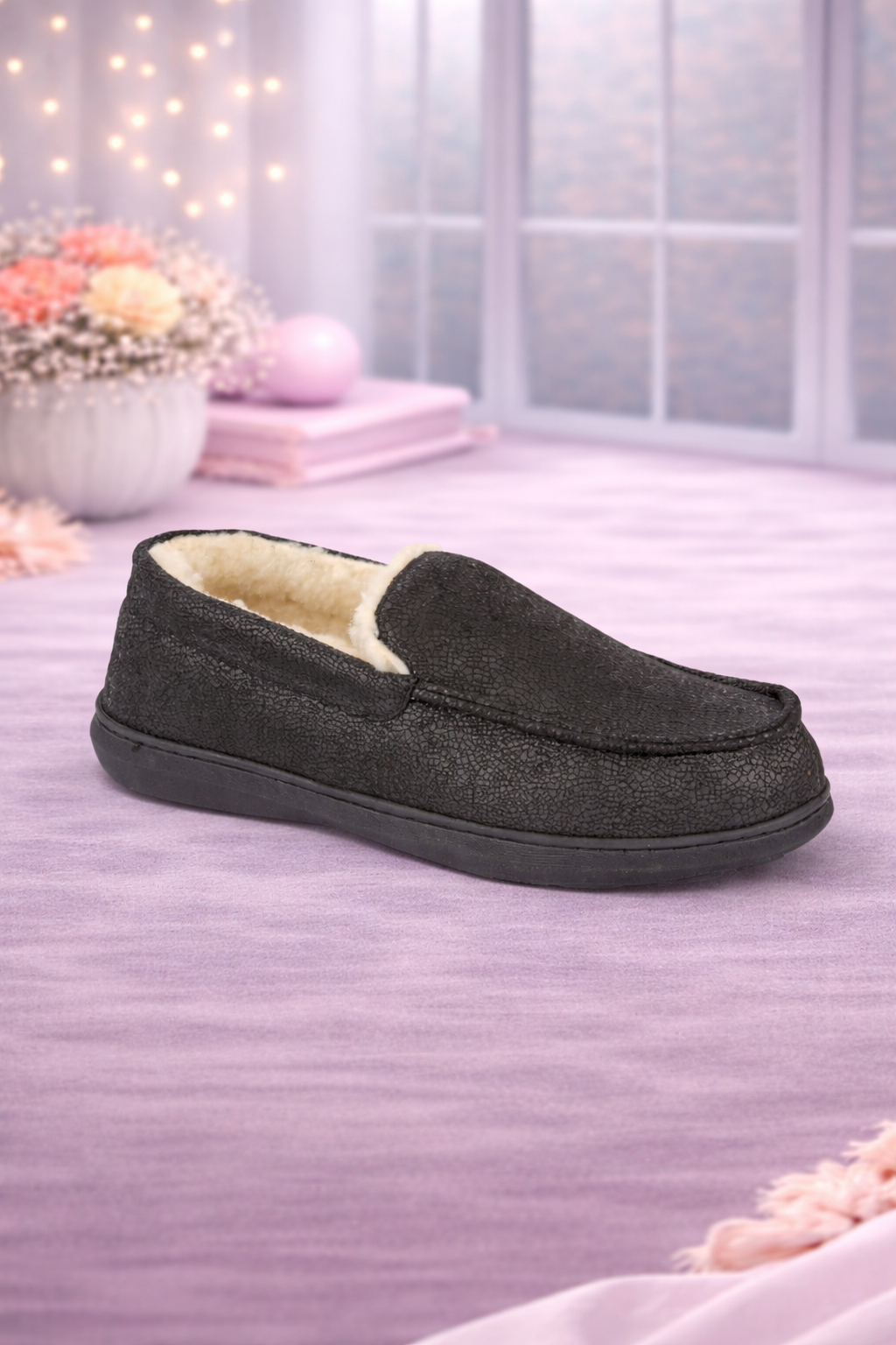 Cozy fur lined slippers