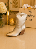 Golden cowboy boots