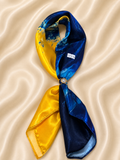 Golden Ocean satin scarf