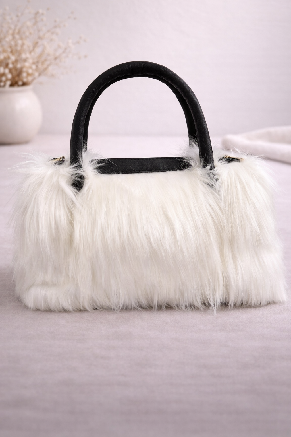 Soft Faux Fur Fashion Tote