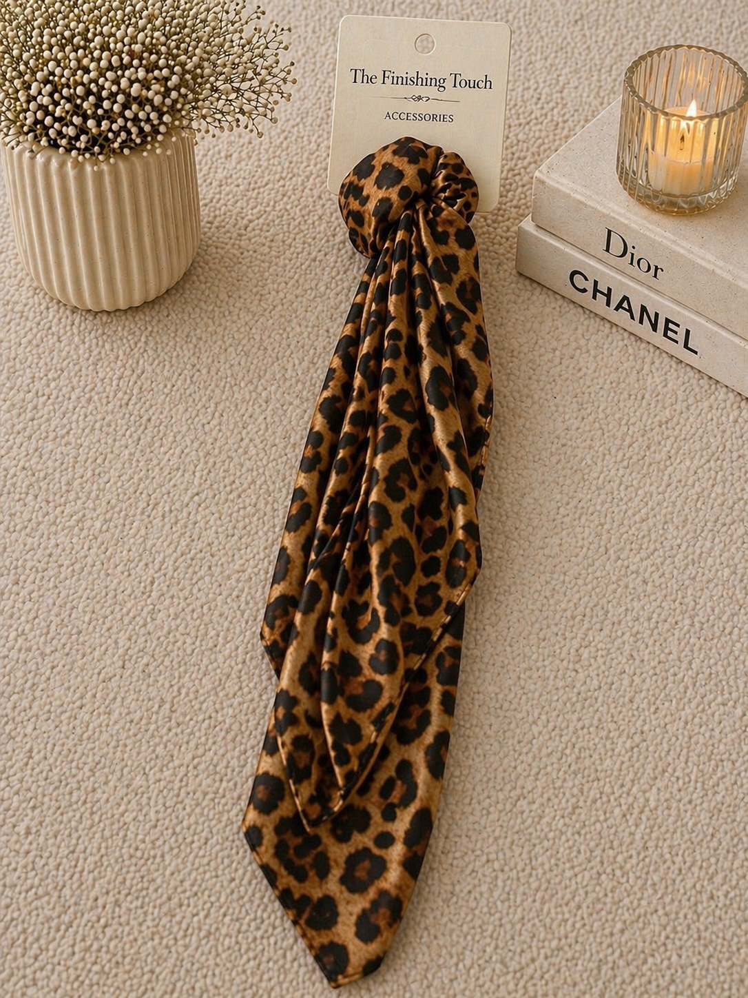 Wild Elegance Leopard Scarf