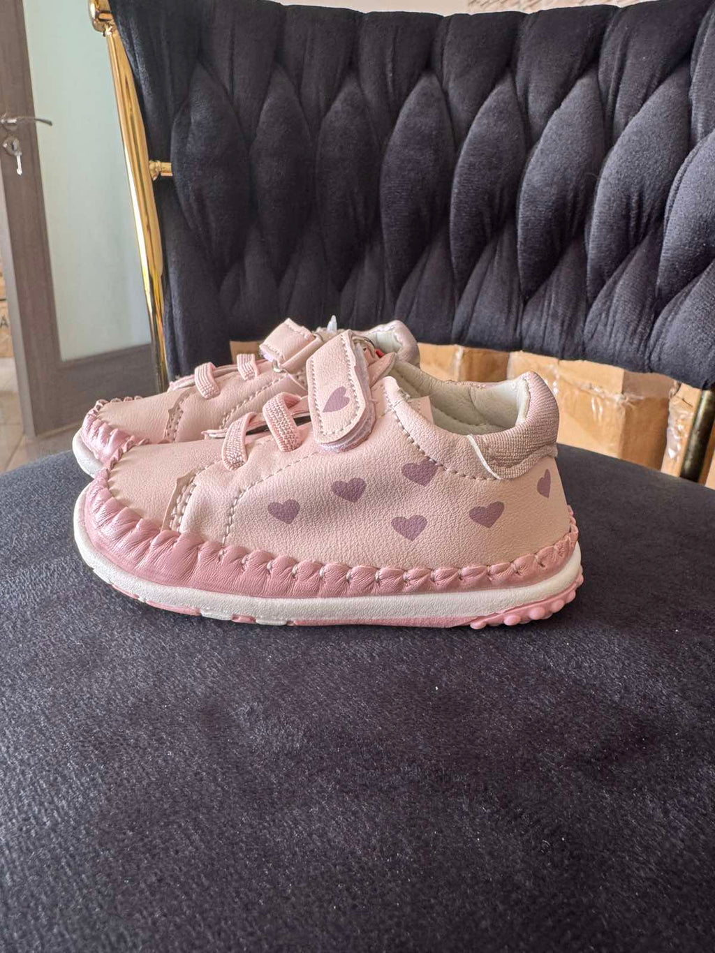 Soft Velcro Heart Sneakers