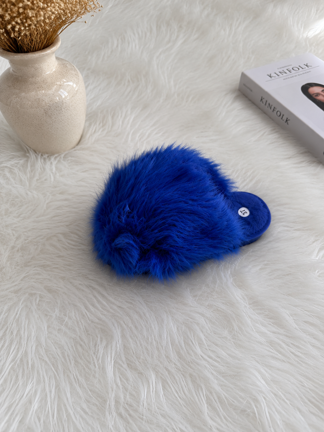 Fluffy slippers