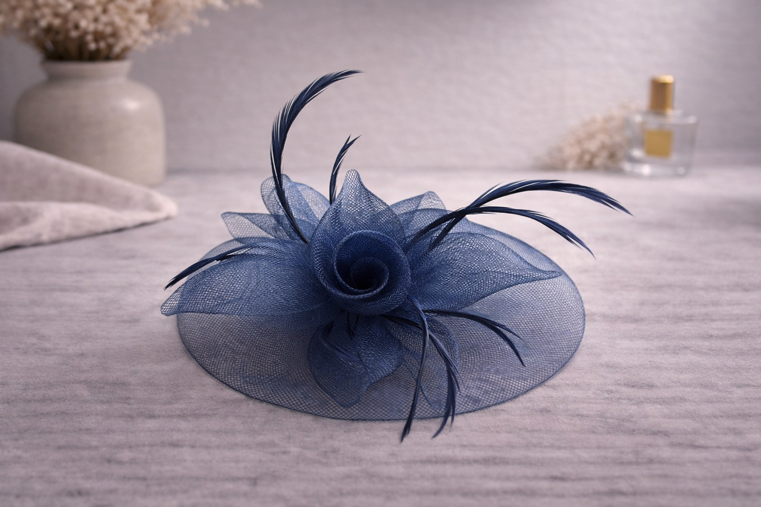 Rose detail fascinator