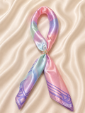 Pastel cloud satin scarf