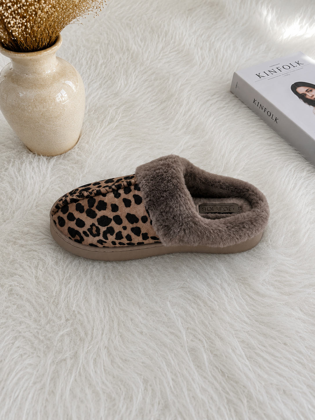 Animal print slipper