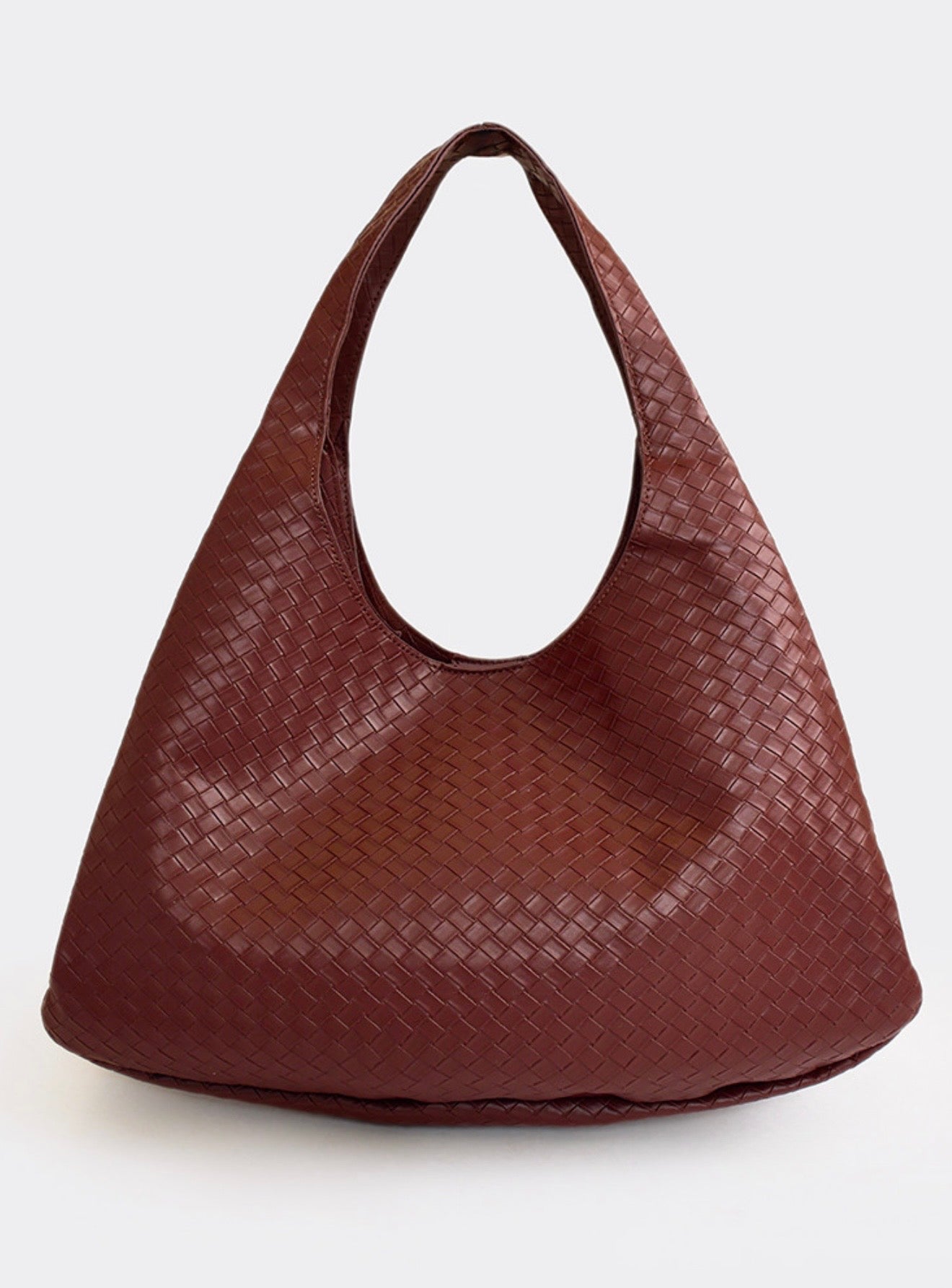 Woven detail shoulder bag