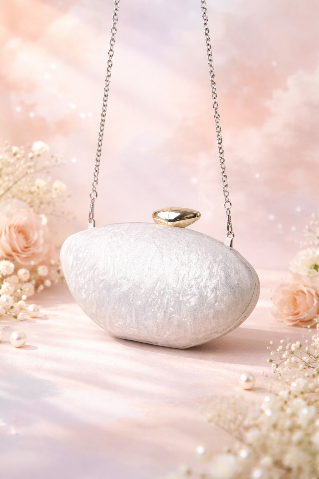Oval Glossy handbag