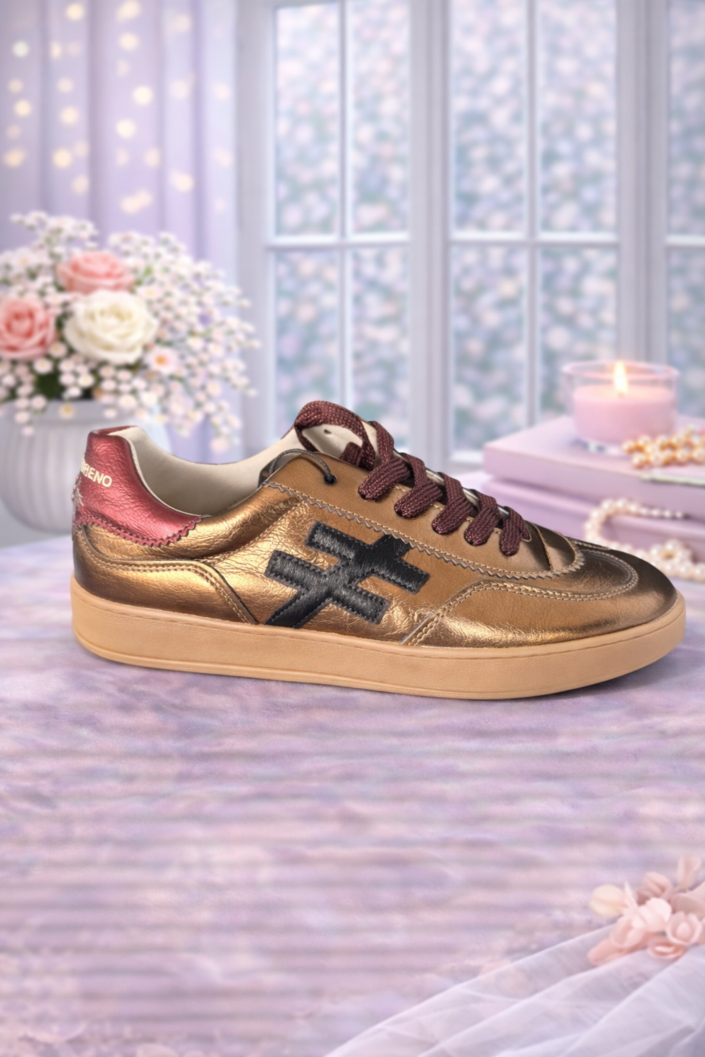Another Trend Metallic Trainers