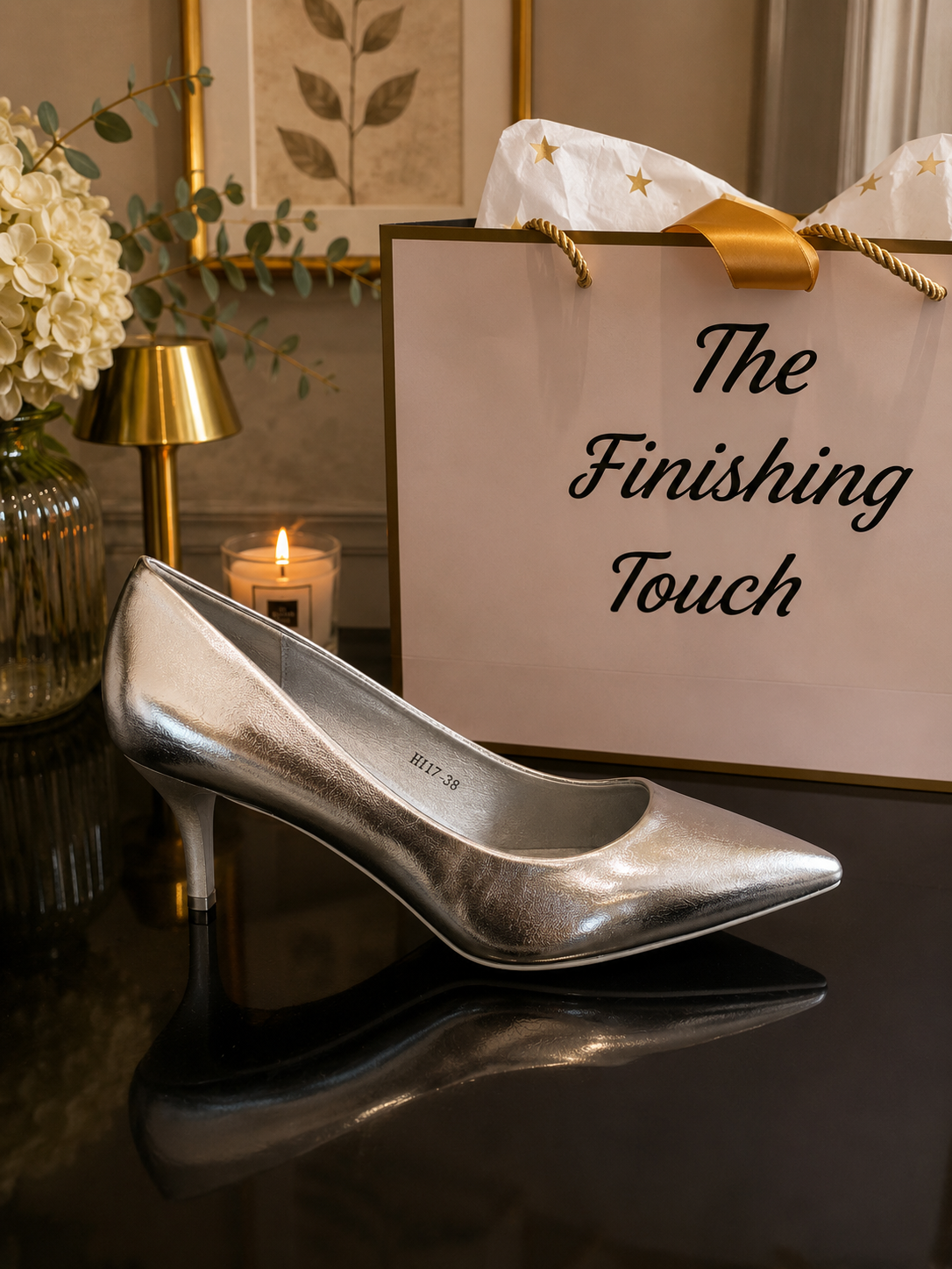 Patent pointed toe low heel