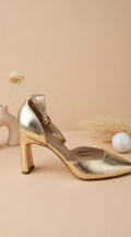 Metallic Gold high heel