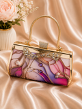 Elegant gold frame evening bag