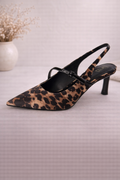 Animal print Slingback heel