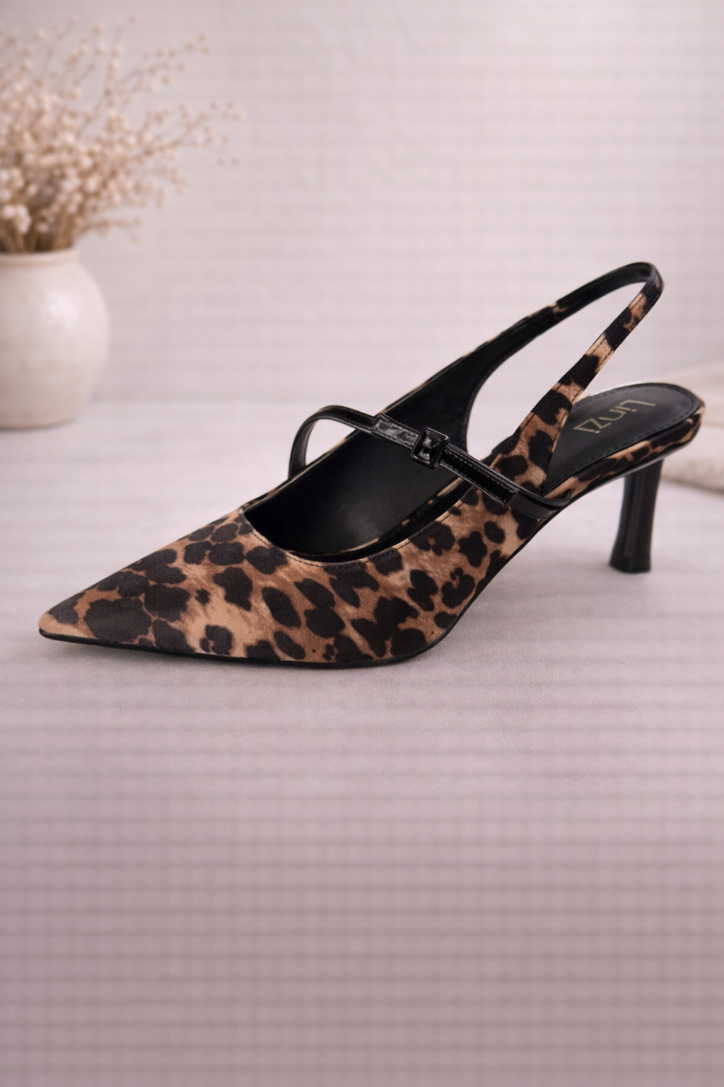 Animal print Slingback heel