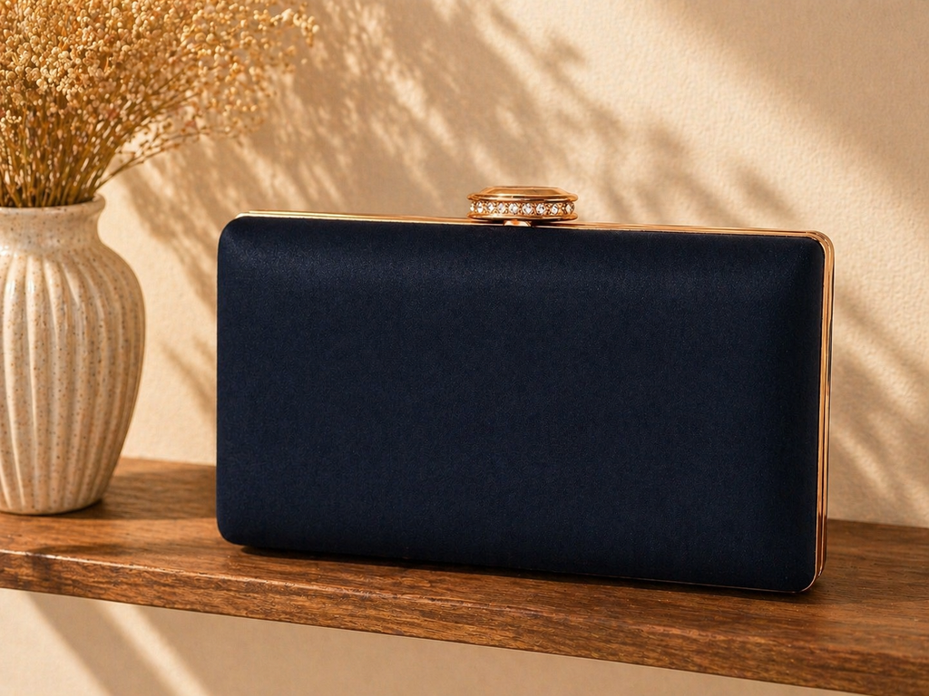 Luxury Minimal Box Clutch