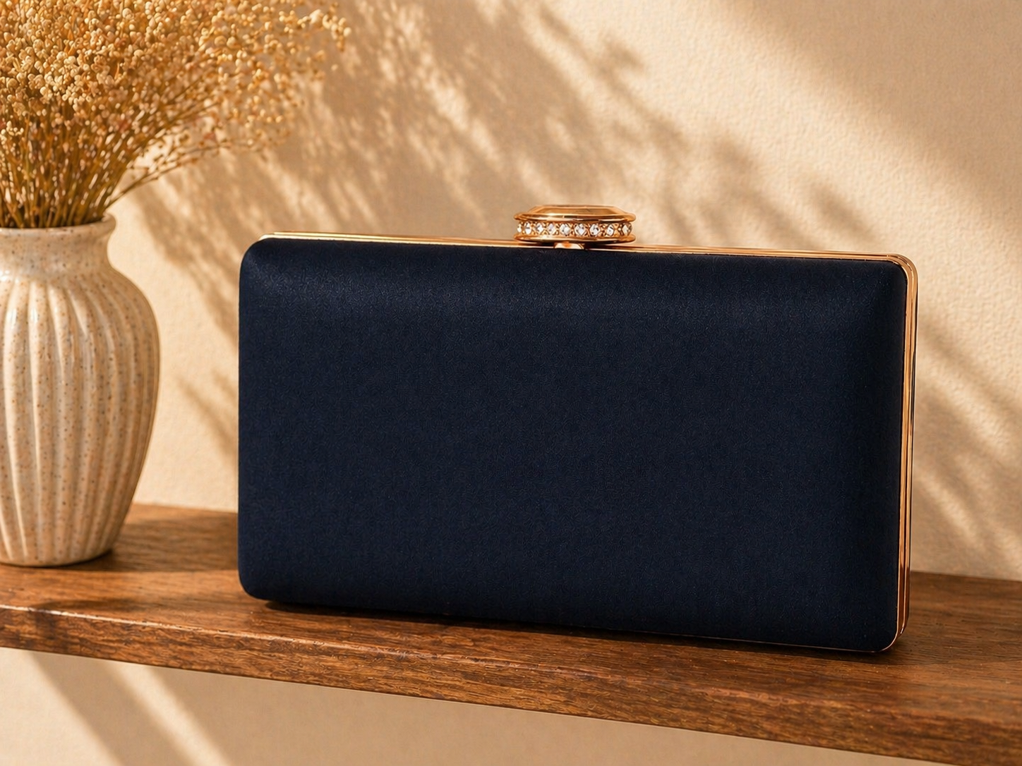 Luxury Minimal Box Clutch