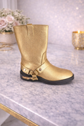 Flat Biker Boots