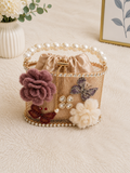 Butterfly basket Pearl mini handbag
