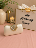 Gem embellished clutch bag