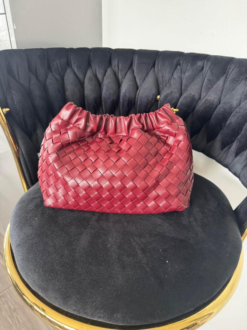 Woven detail cross body bag