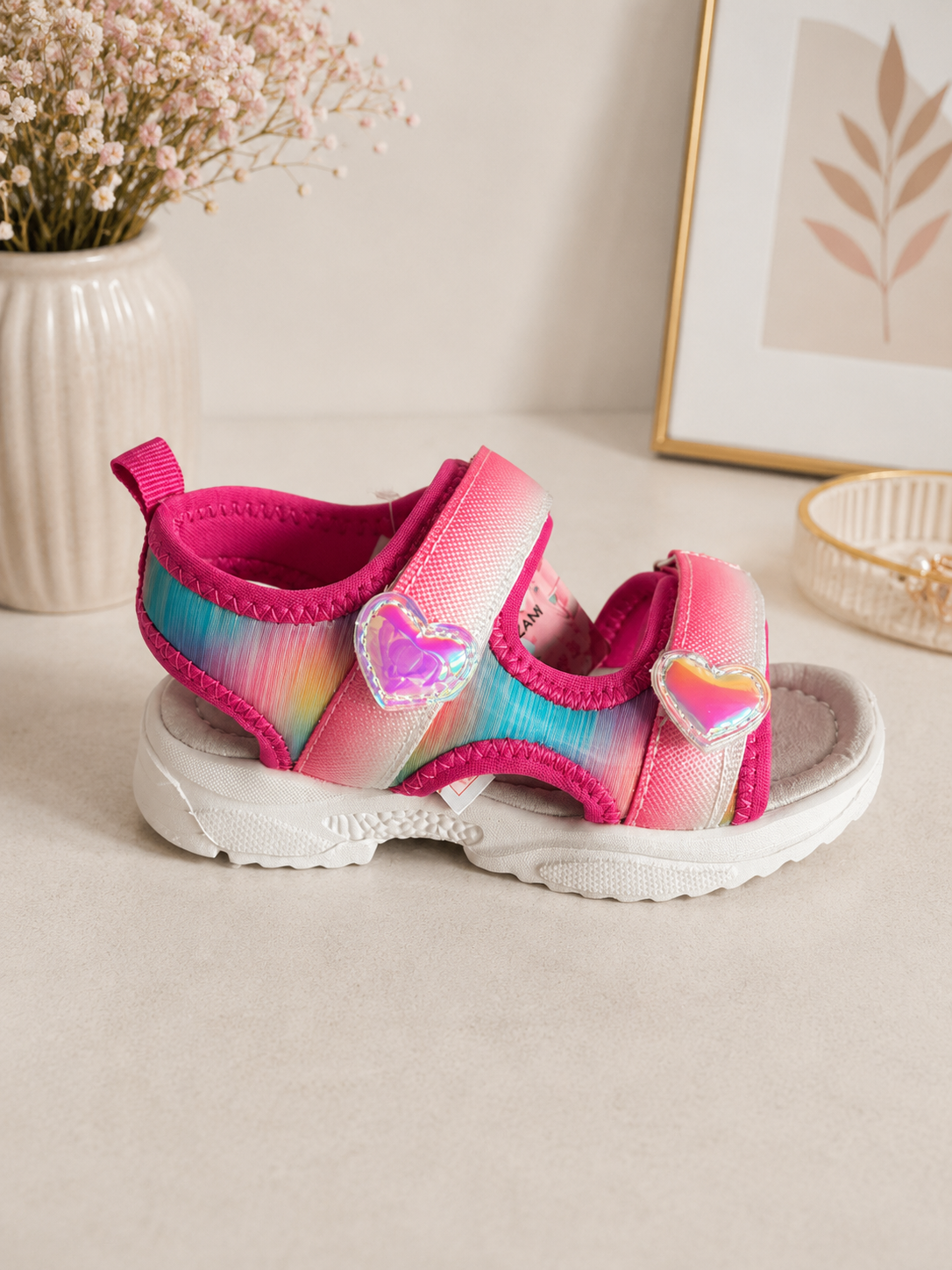 Rainbow Velcro sandals