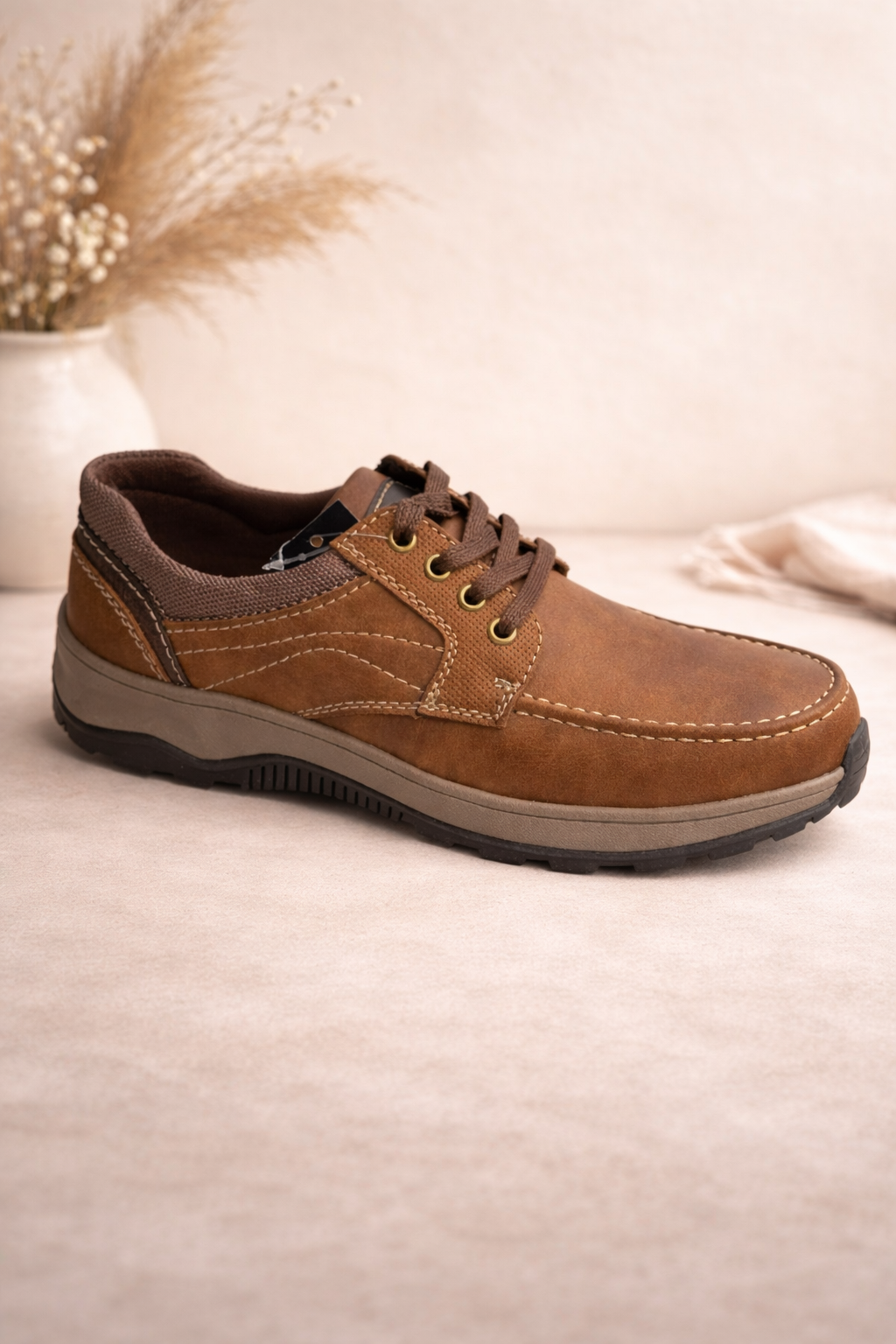 mens brown slip on shoes