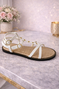white Sandal flat