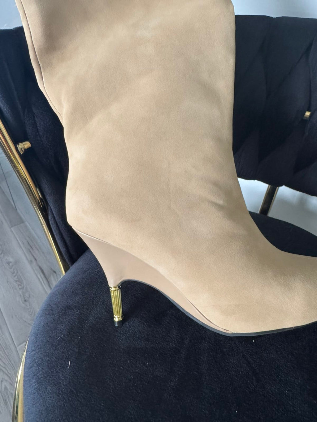 Swede knee high boots