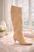 Swede knee high boots