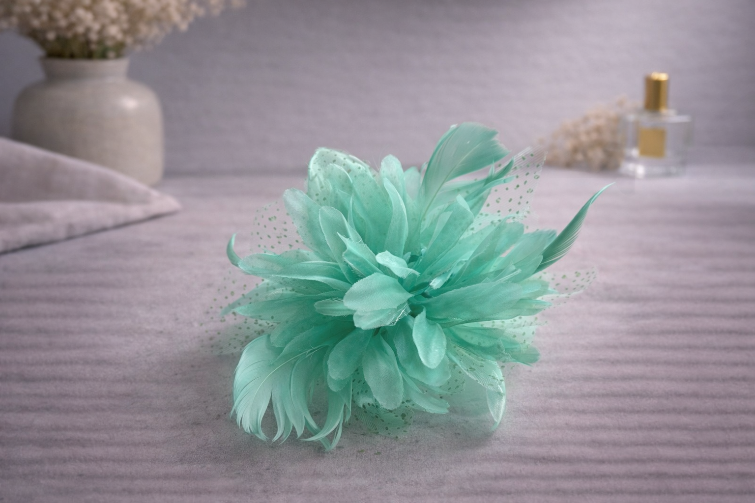 Floral Feather Headpiece