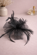 Feather detail fascinator
