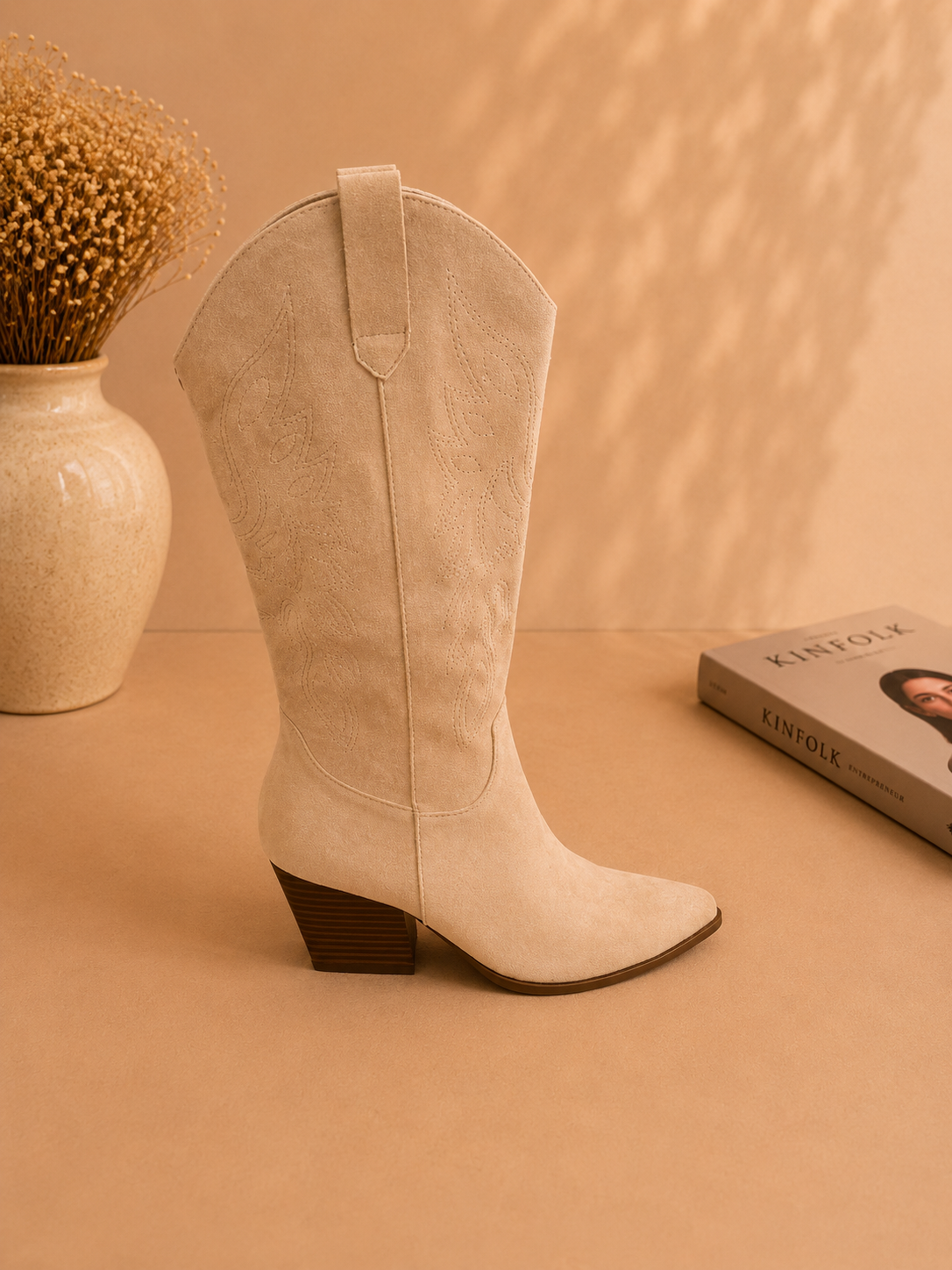 Knee high cowboy boots