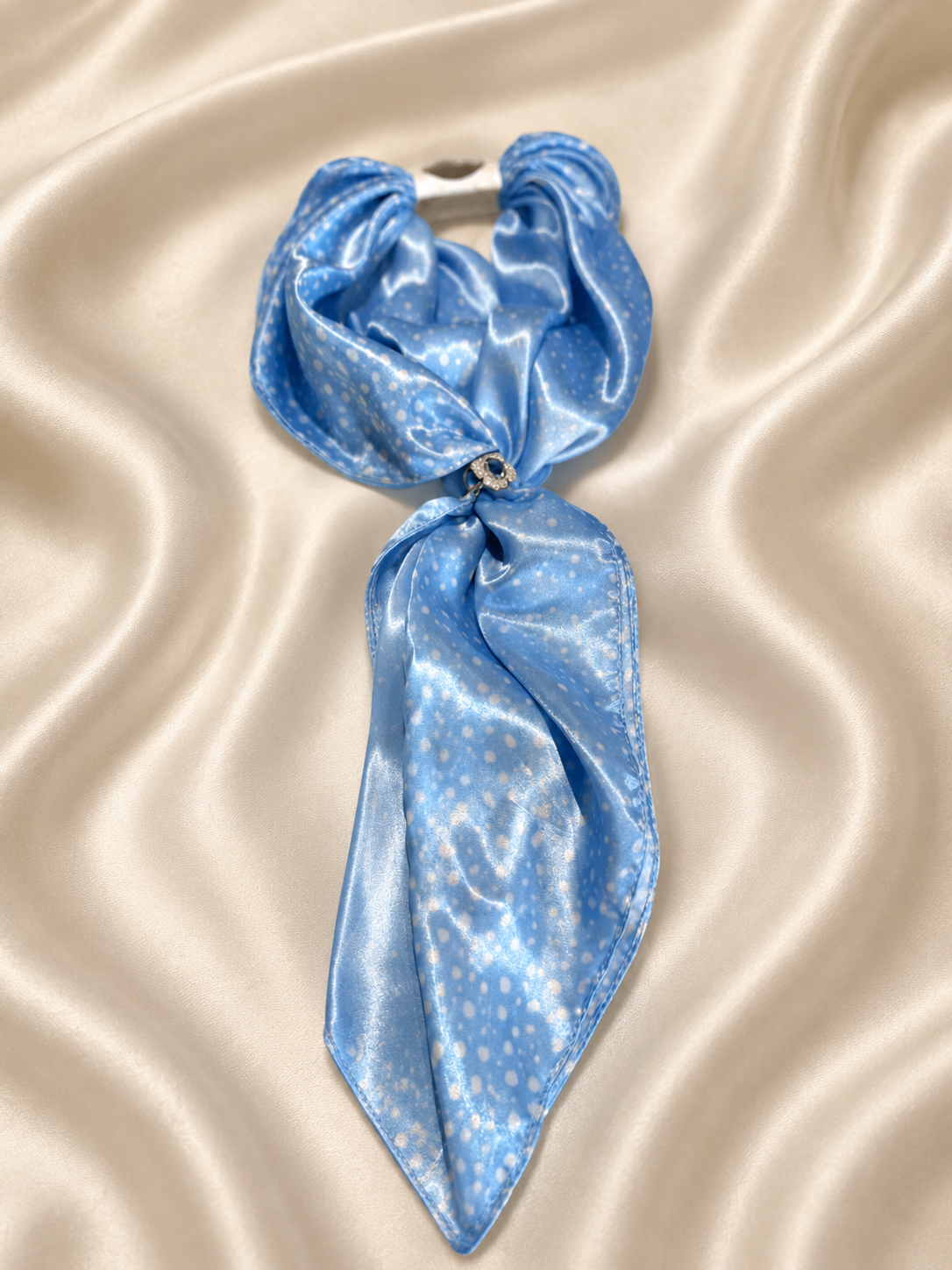 Ice Blue Elegance Scarf