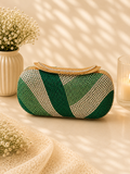 Diamanté clutch bag