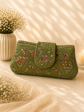 Gem covered clutch bag