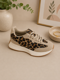 Animal print trainers