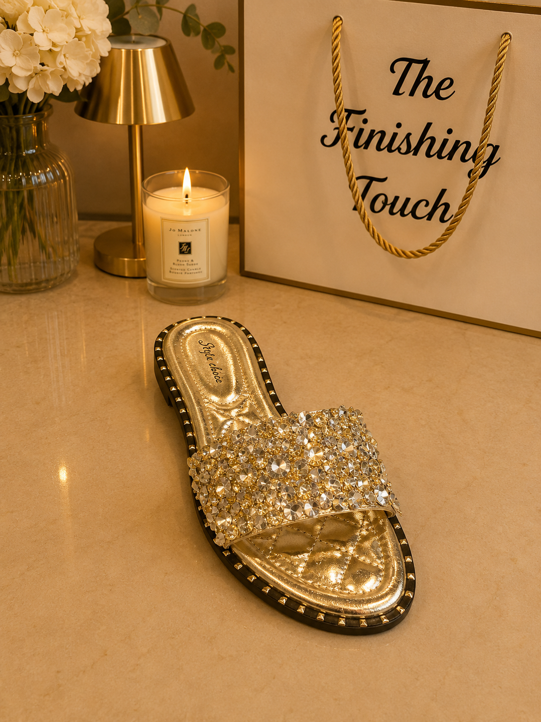 Rhinestone slide