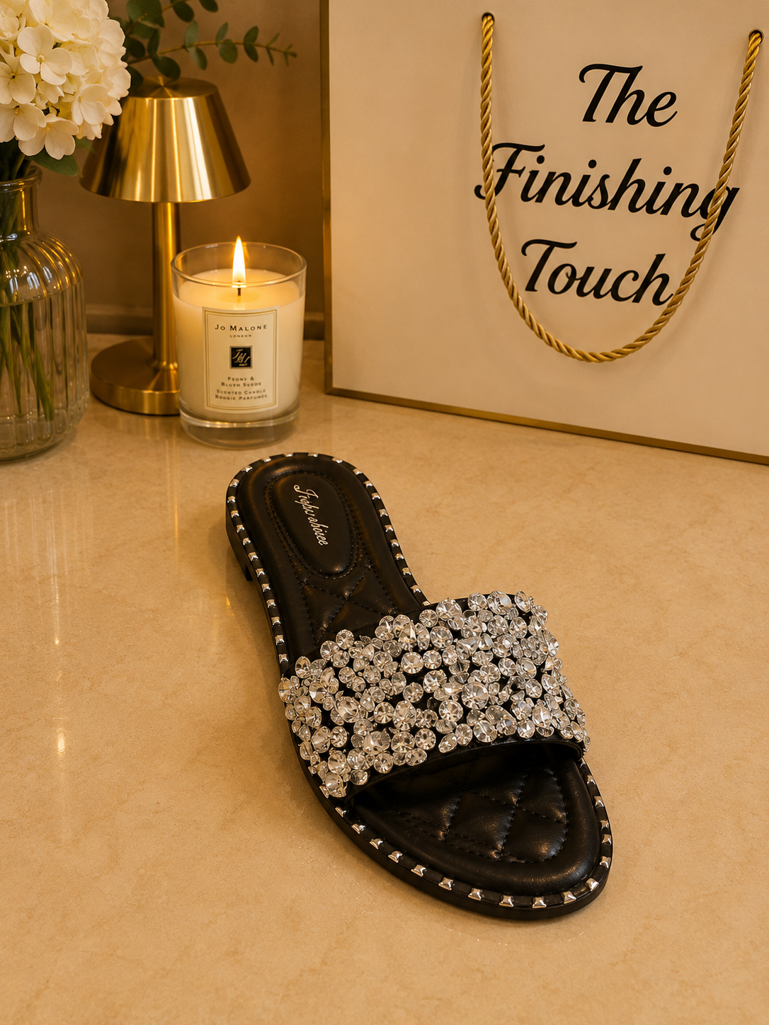 Rhinestone slide