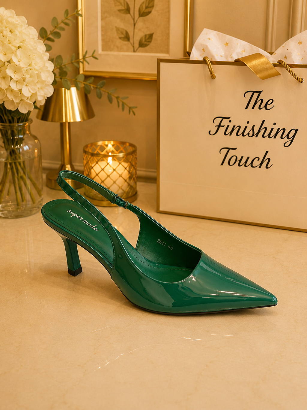 Slingback pointer high heel