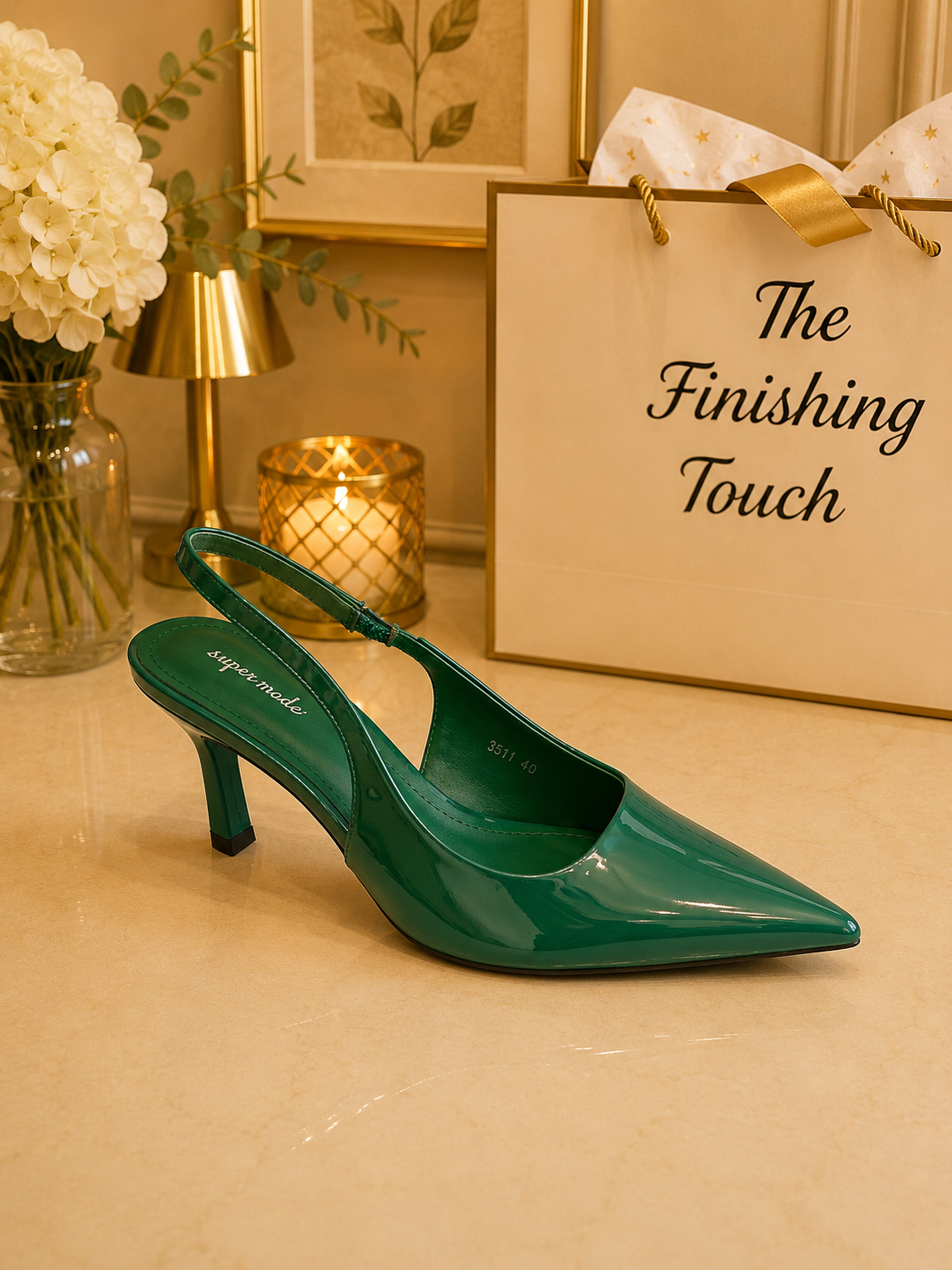 Slingback pointer high heel