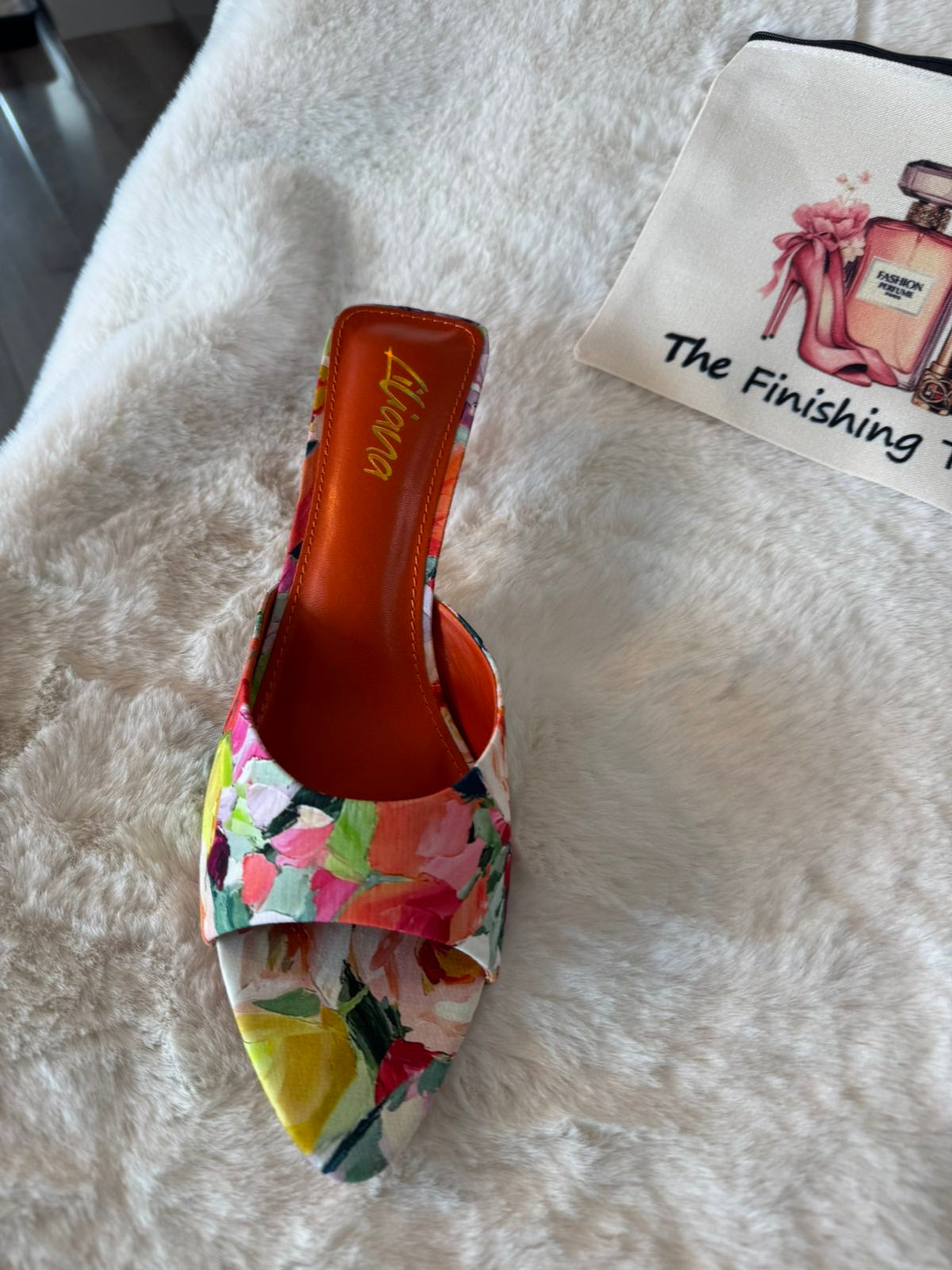Low heel Floral mule
