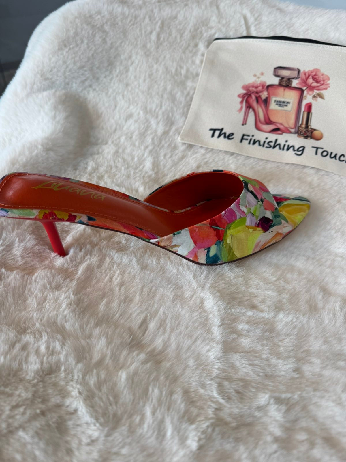 Low heel Floral mule
