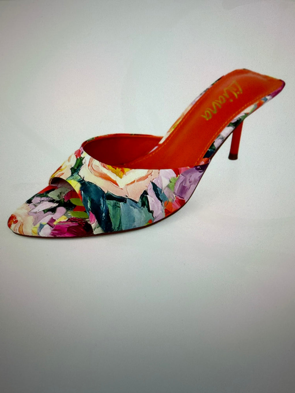 Low heel Floral mule