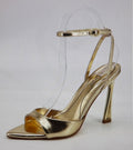 Gold open toe sandal