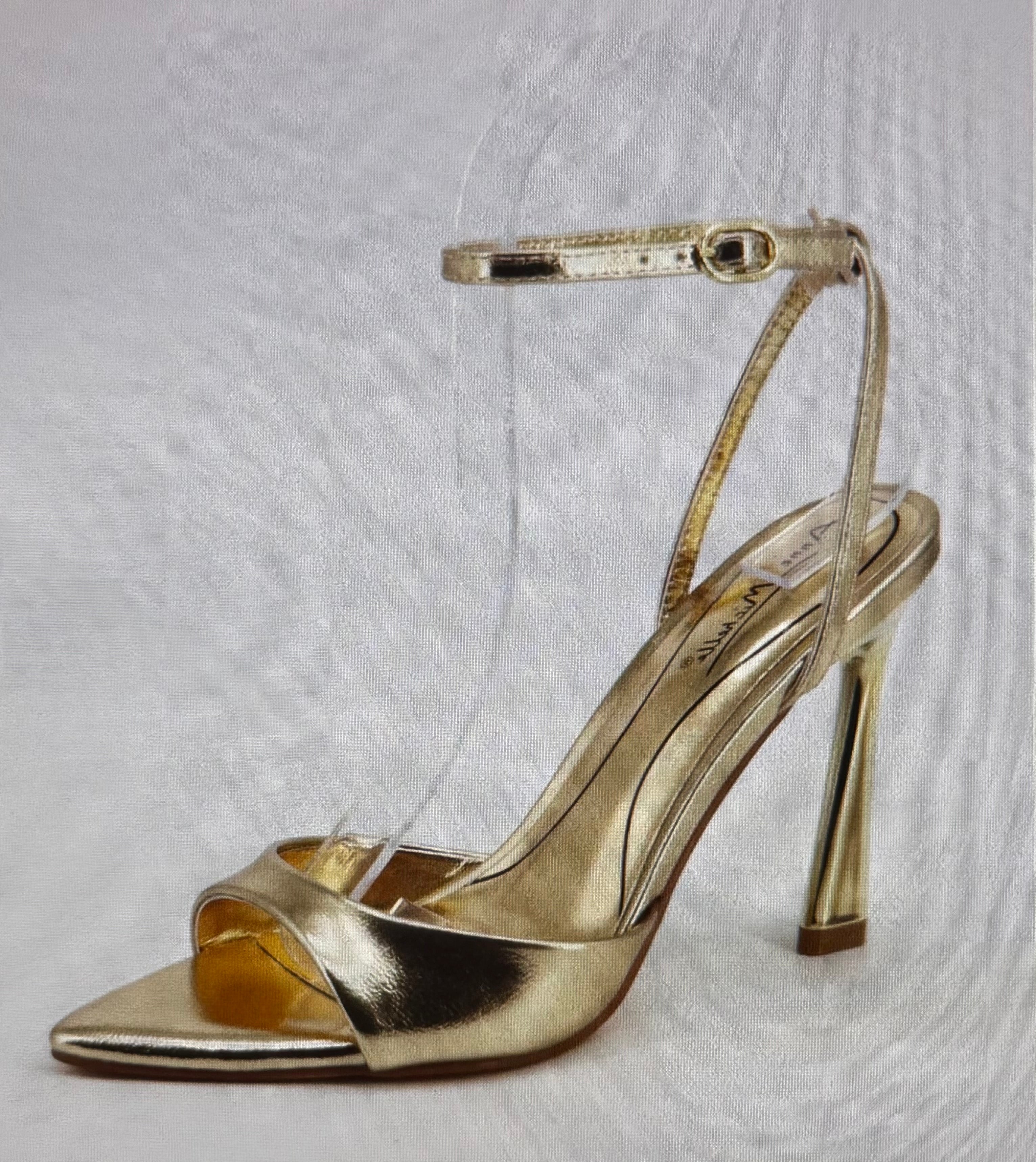 Gold open toe sandal