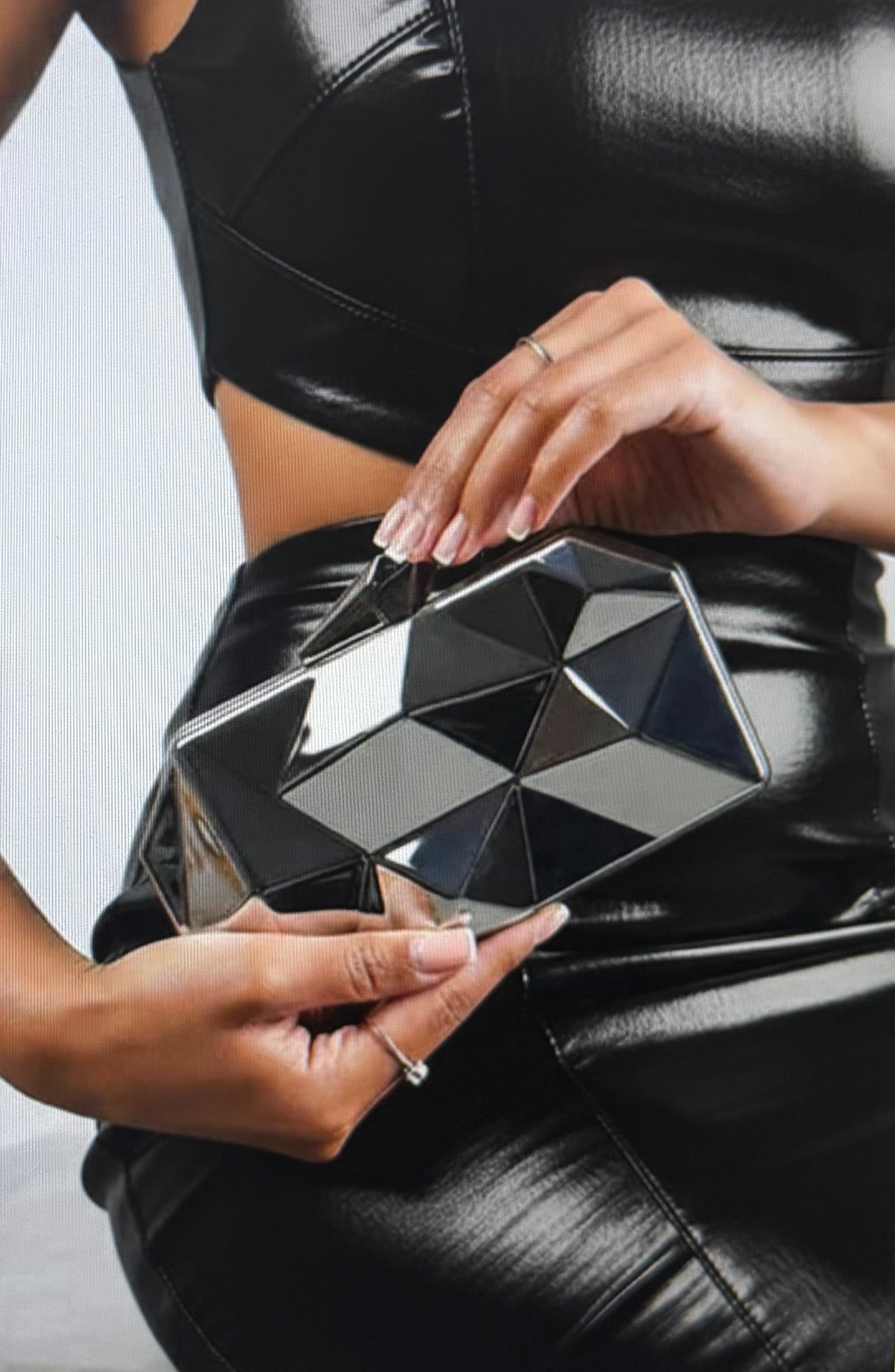 Geometric Clutch bag