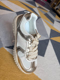 Gold and cream trainer